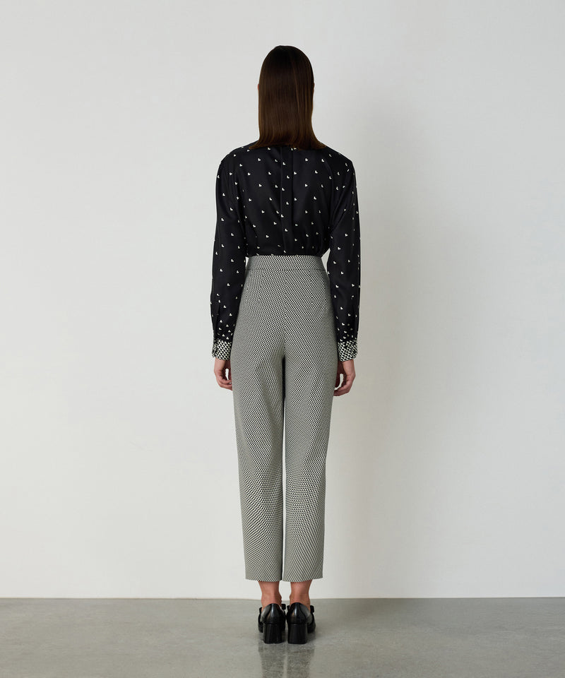 Machka Jacquard Trousers Black