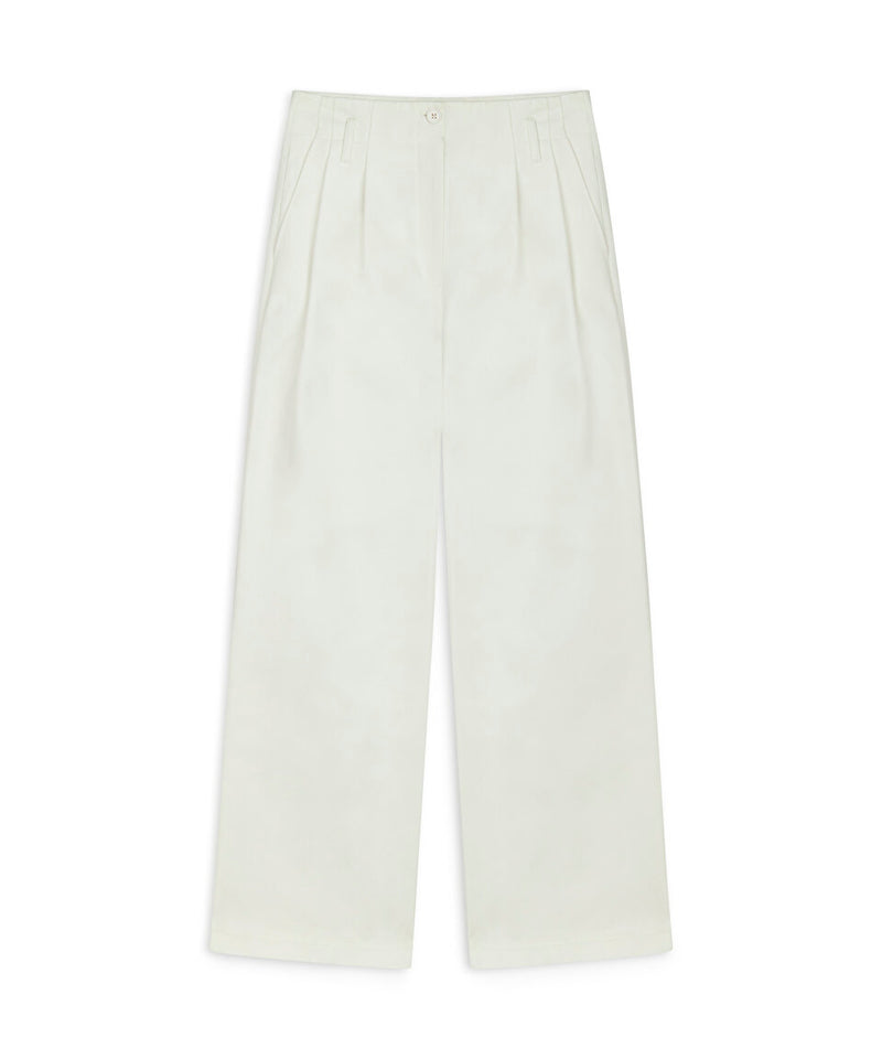 Machka Darted Straight Fit Trousers White