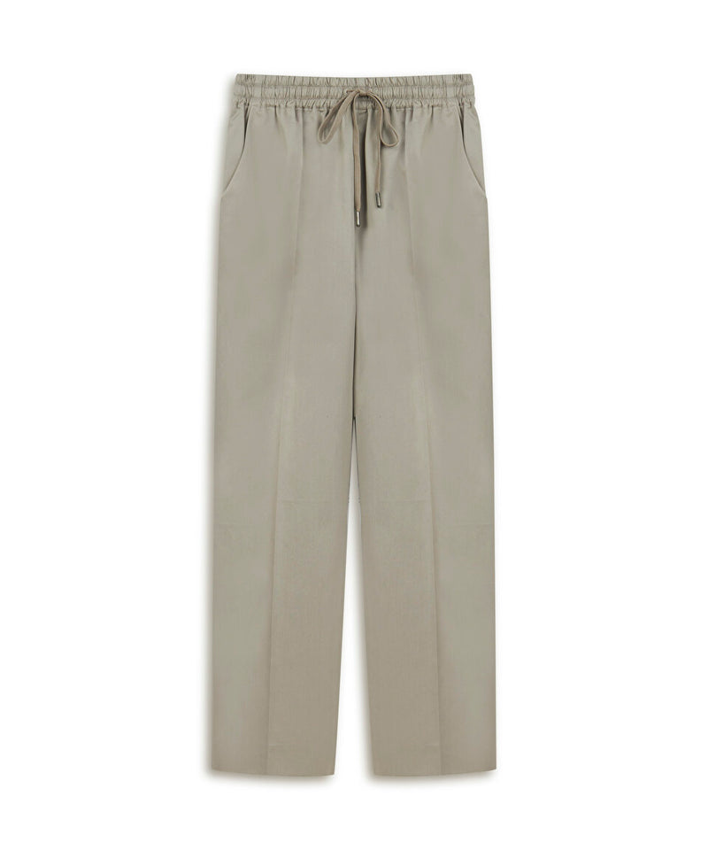 Machka Elastic Waist Trousers Stone