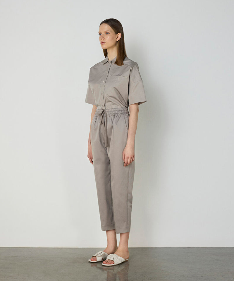 Machka Elastic Waist Trousers Stone