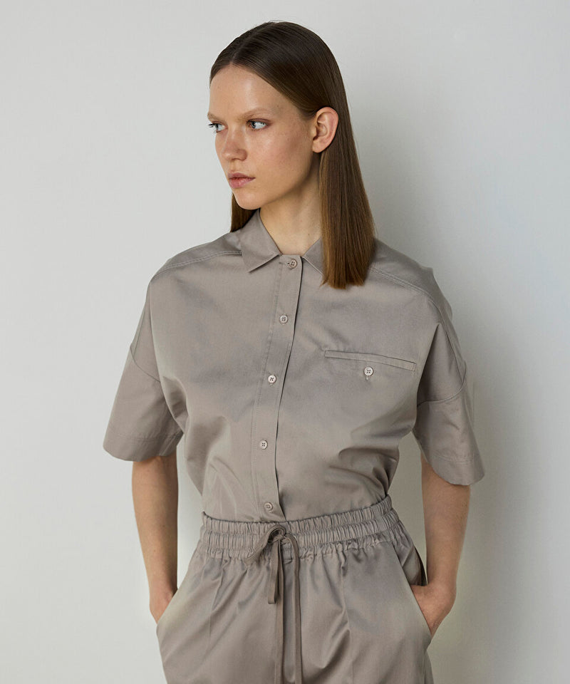 Machka Elastic Waist Trousers Stone