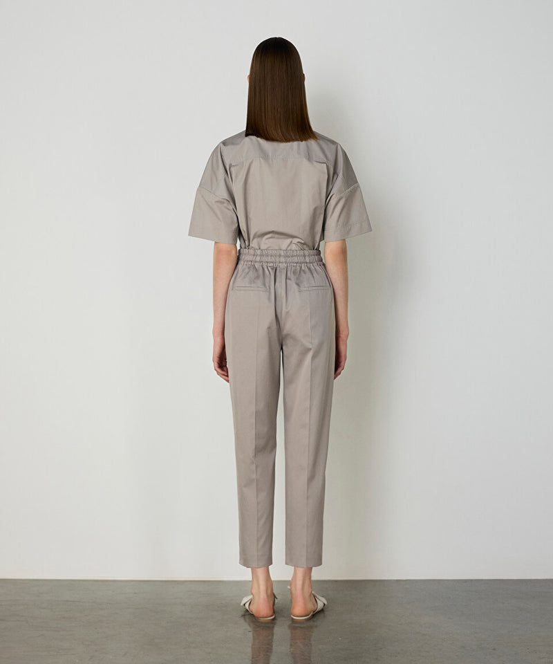 Machka Elastic Waist Trousers Stone