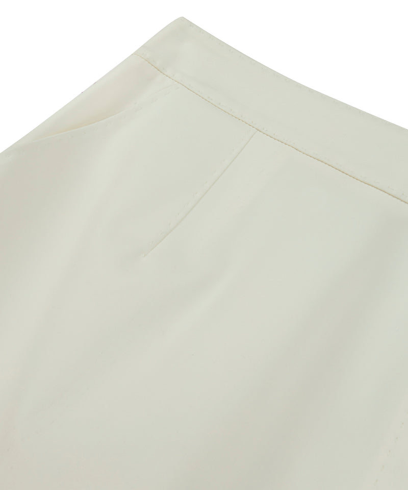 Machka Slit Pencil Skirt White