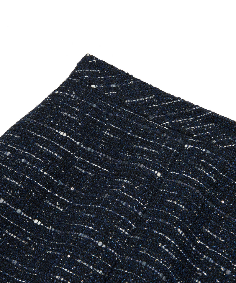 Machka Tweed Skirt Indigo