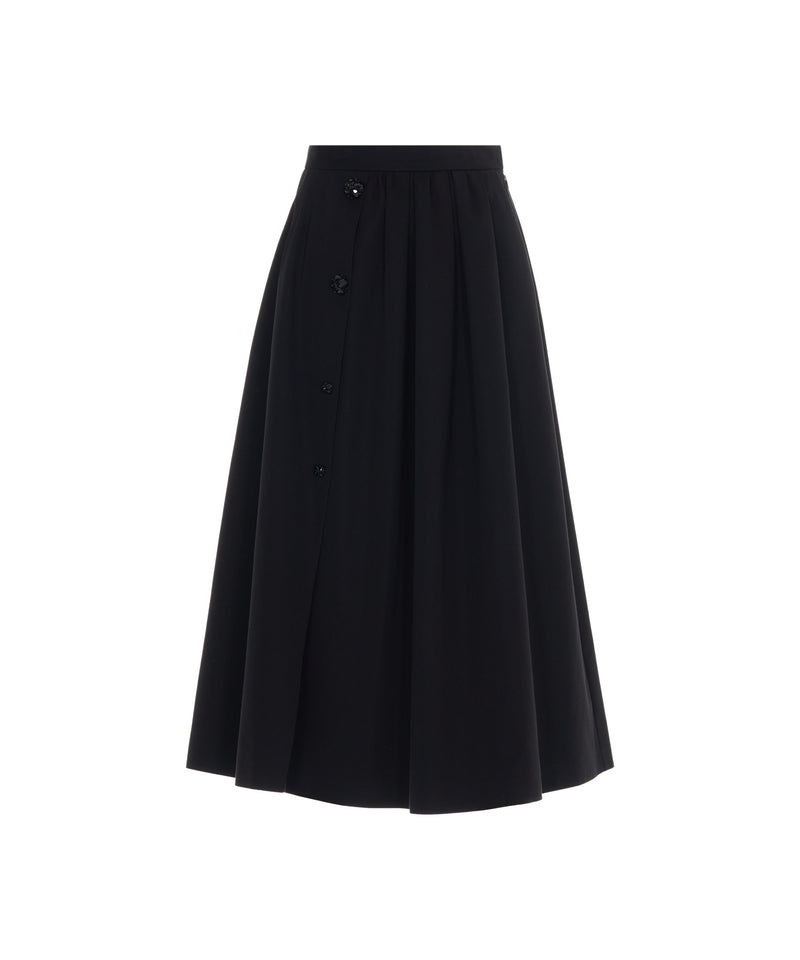 Machka Button Accessory Skirt Black