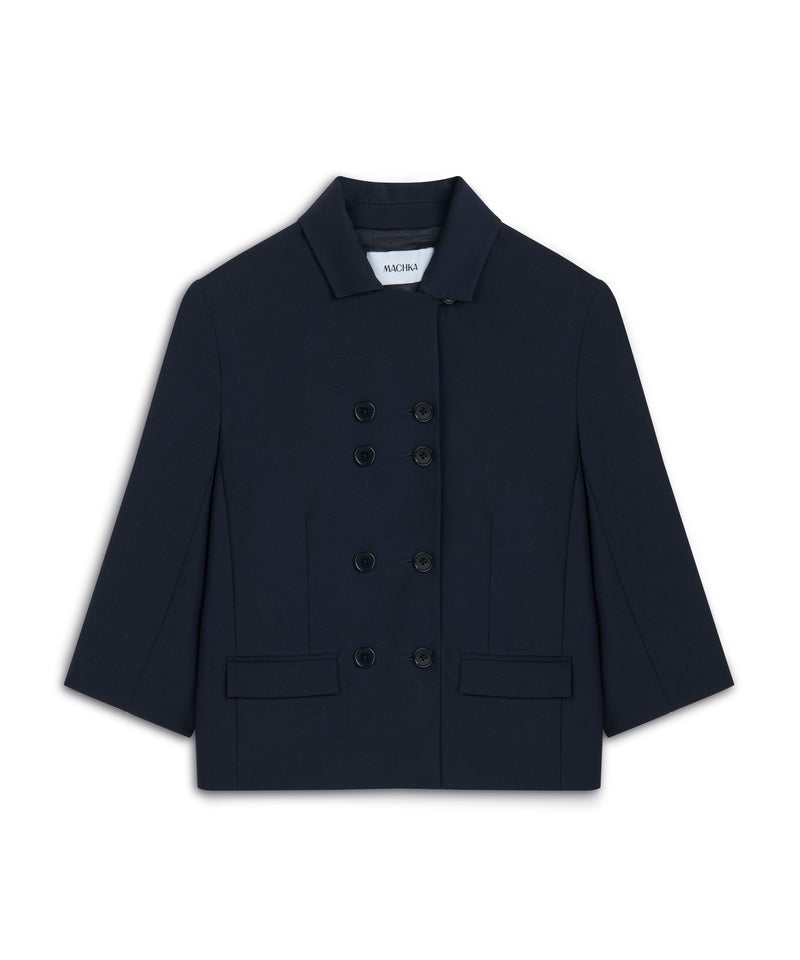 Machka Jacket With Button Accessories Navy