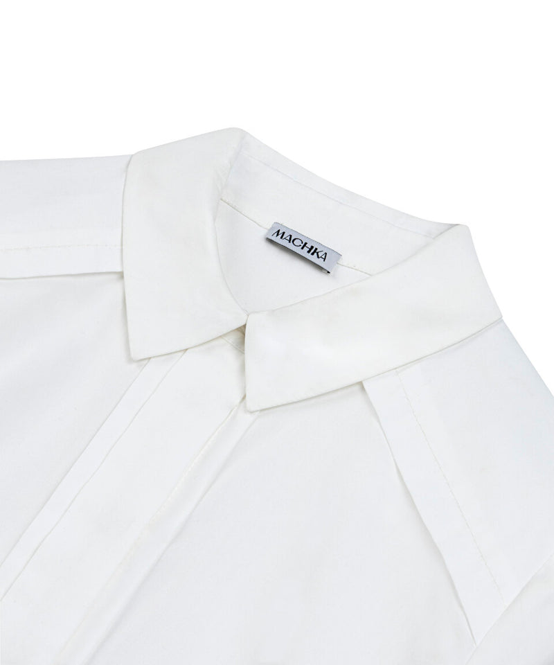 Machka Ribbed Poplin Shirt White