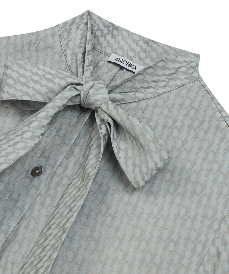 Machka Monogram Jacquard Shirt Grey