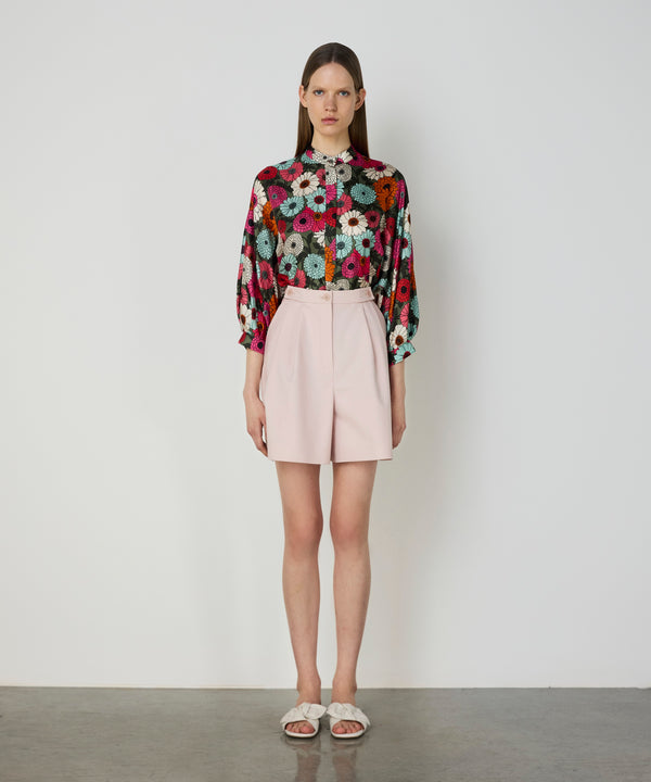 Machka Flower Pattern Shirt Khaki