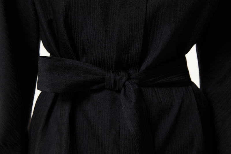 Machka Embellished Detail Shirt Dress Black