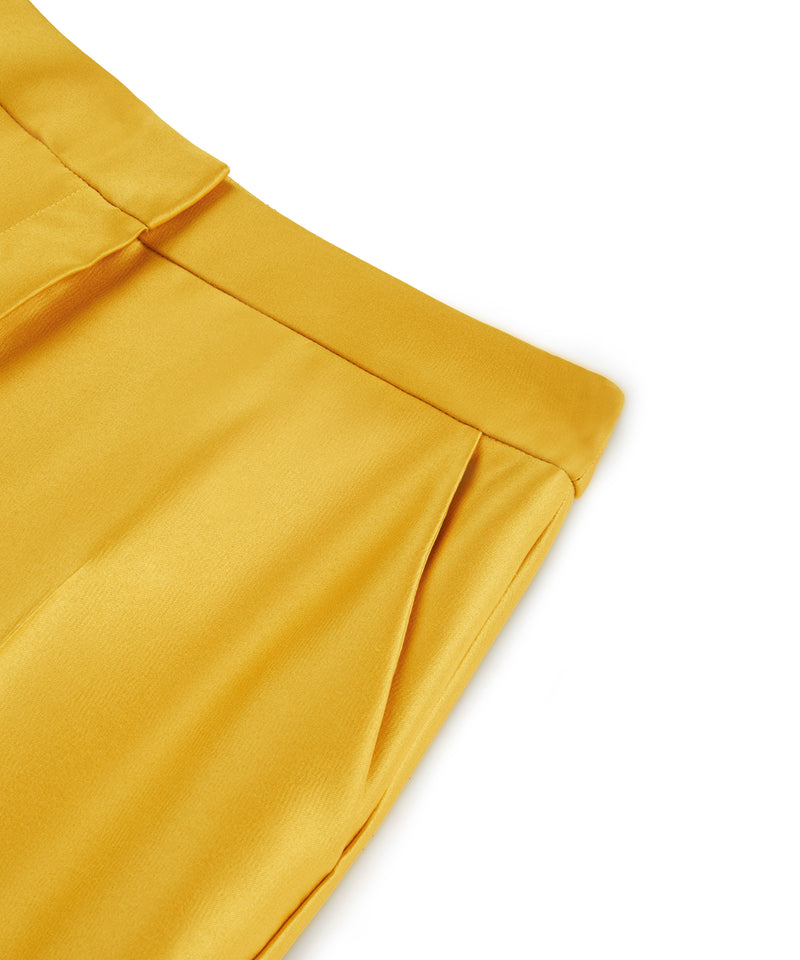 Machka Satin Duchess Trousers Yellow