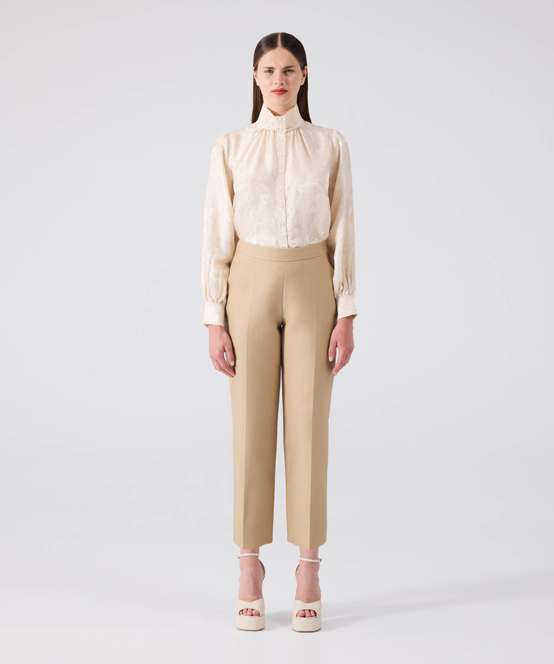 Machka Cigarette Fit Trousers Stone