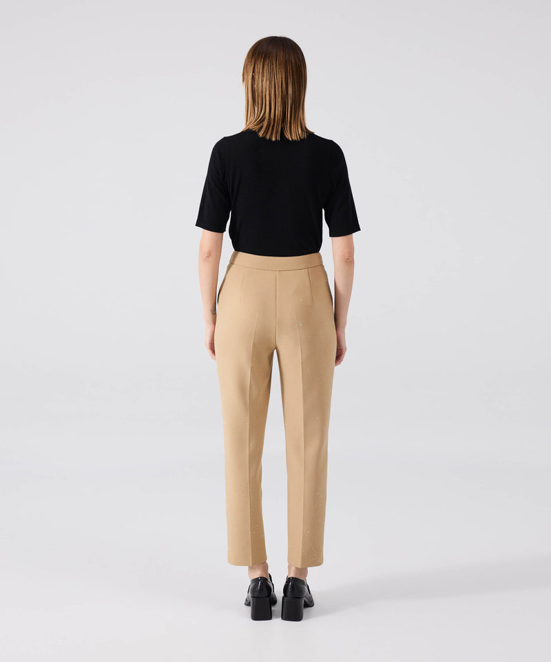 Machka Hotfix Printed Trousers Natural