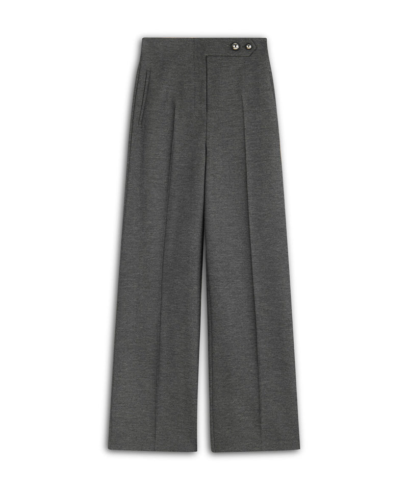 Machka Metal Button Trousers Anthracite