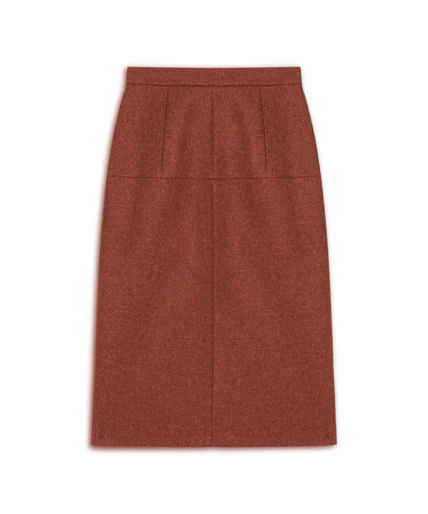 Machka Straight Cut Skirt Brick