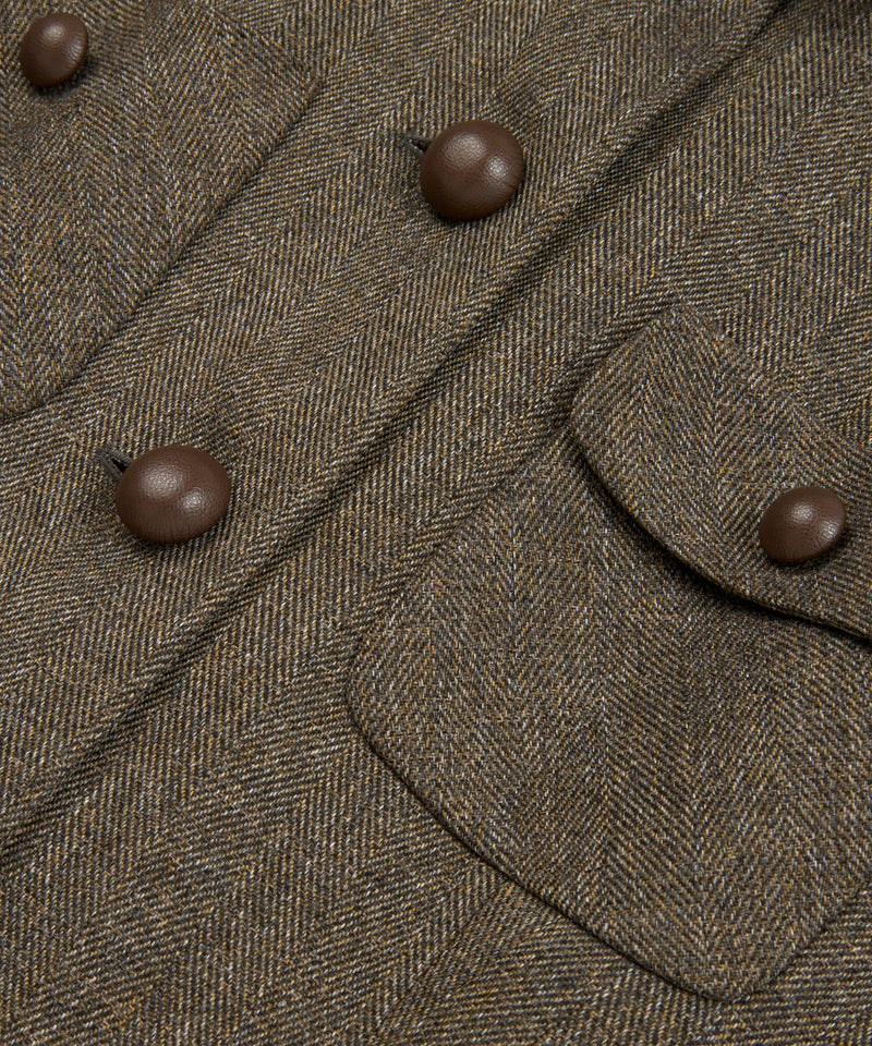 Machka Jacket With Multiple Pockets And Buttons Walnut/Taupe