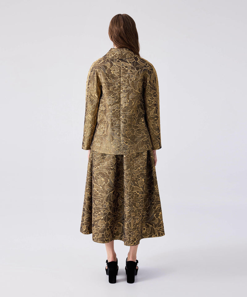 Machka Brocade Coat Gold