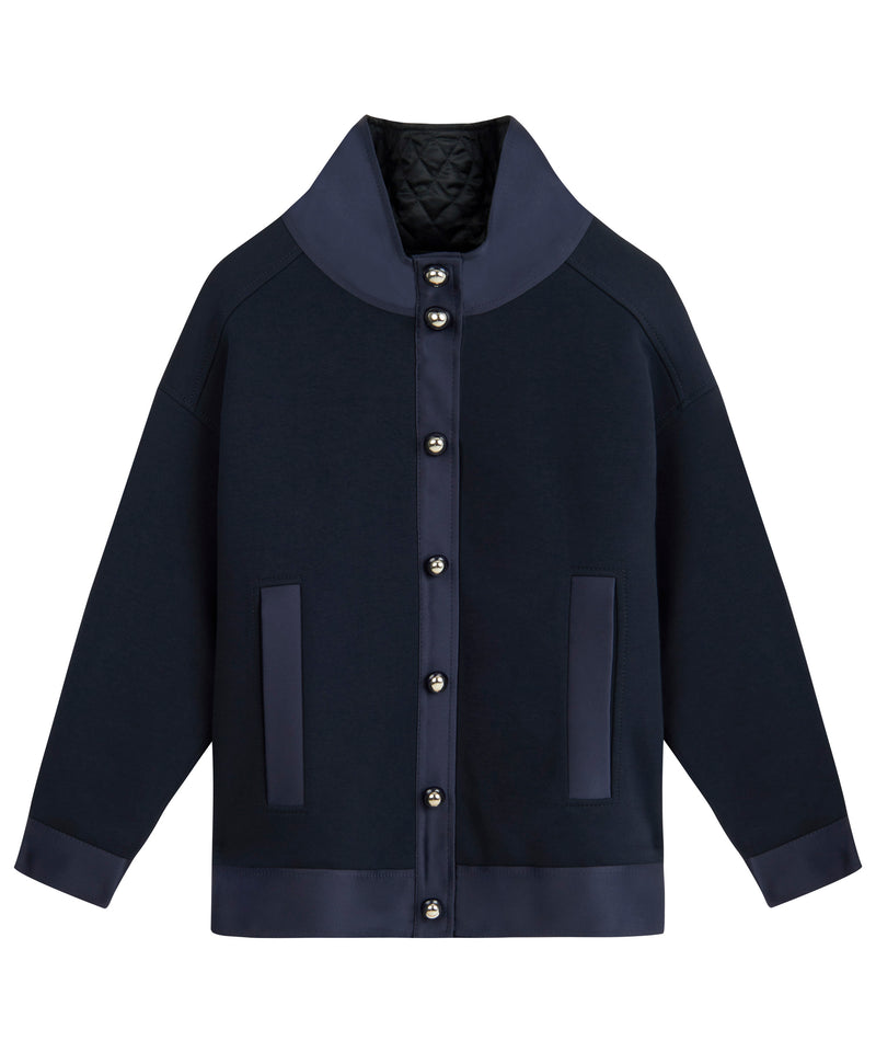 Machka Metal Button Sweatshirt Navy