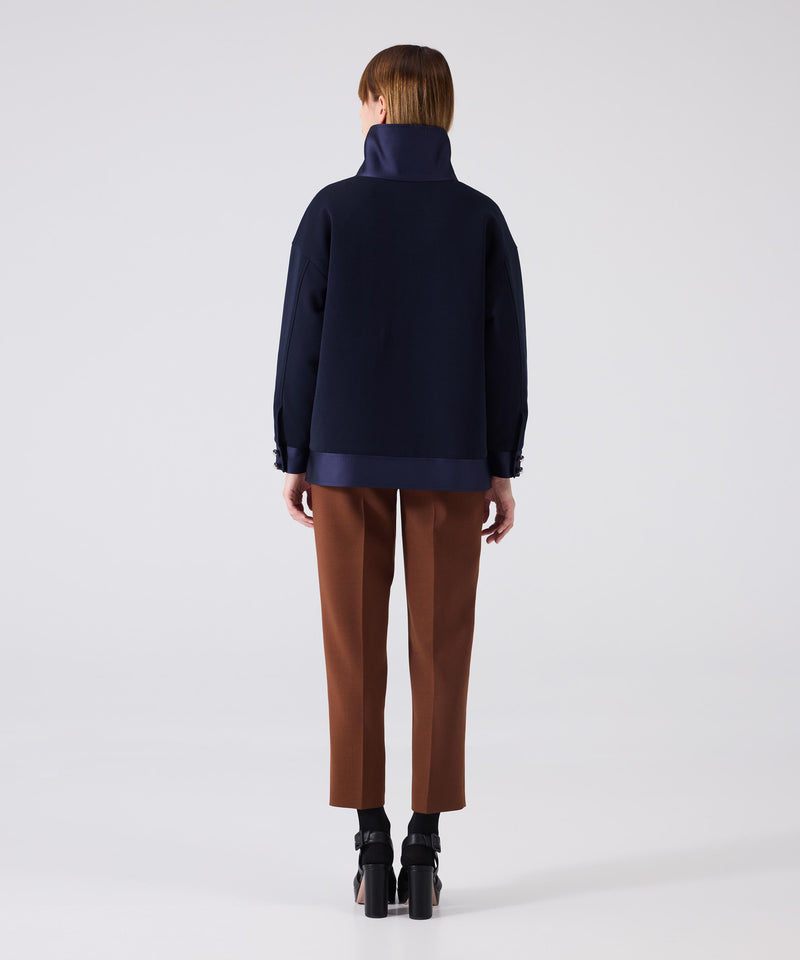 Machka Metal Button Sweatshirt Navy