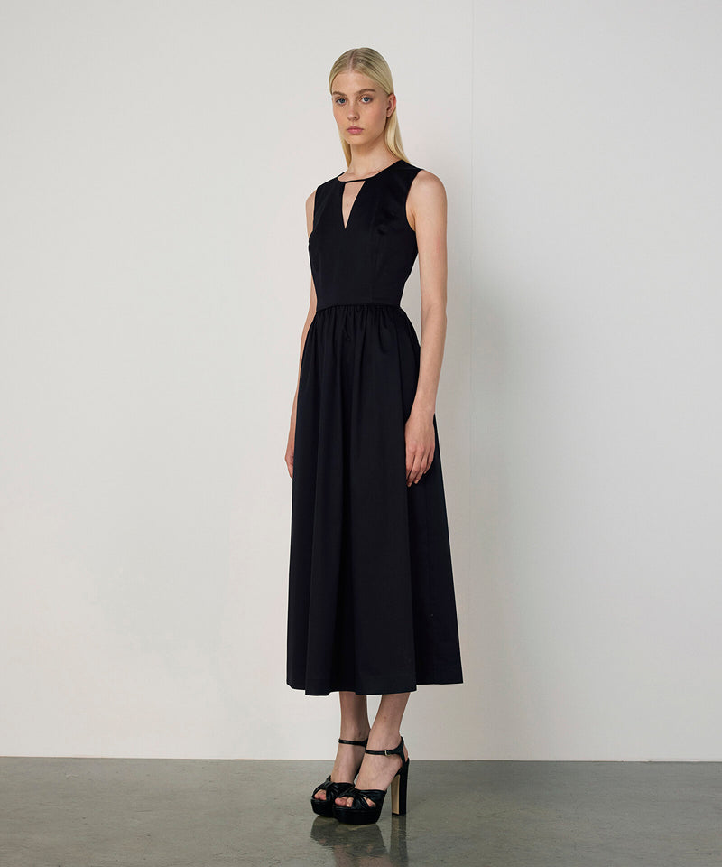 Machka Cutout Midi Dress Navy Blue