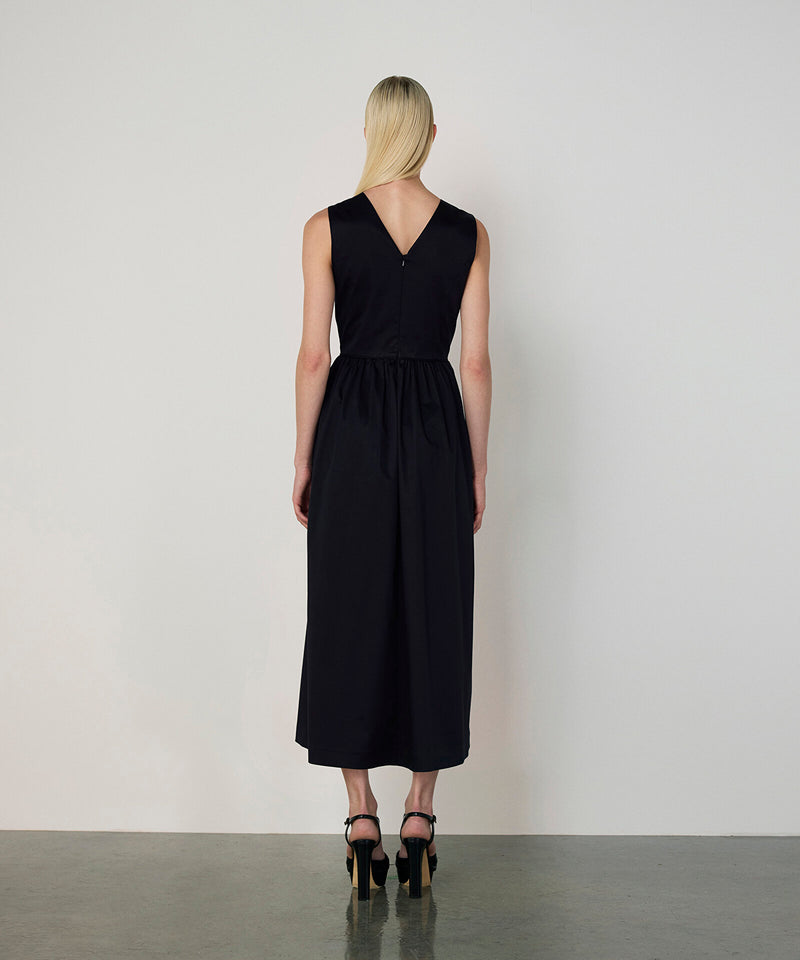 Machka Cutout Midi Dress Navy Blue
