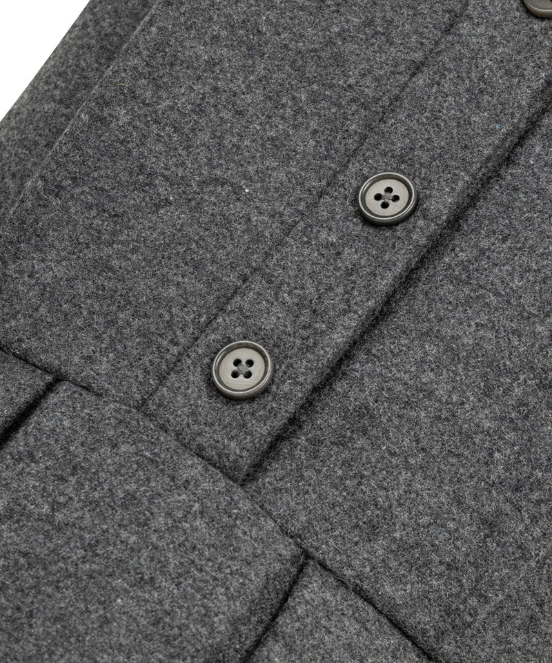 Machka Pleated Flannel Dress Grey Melange