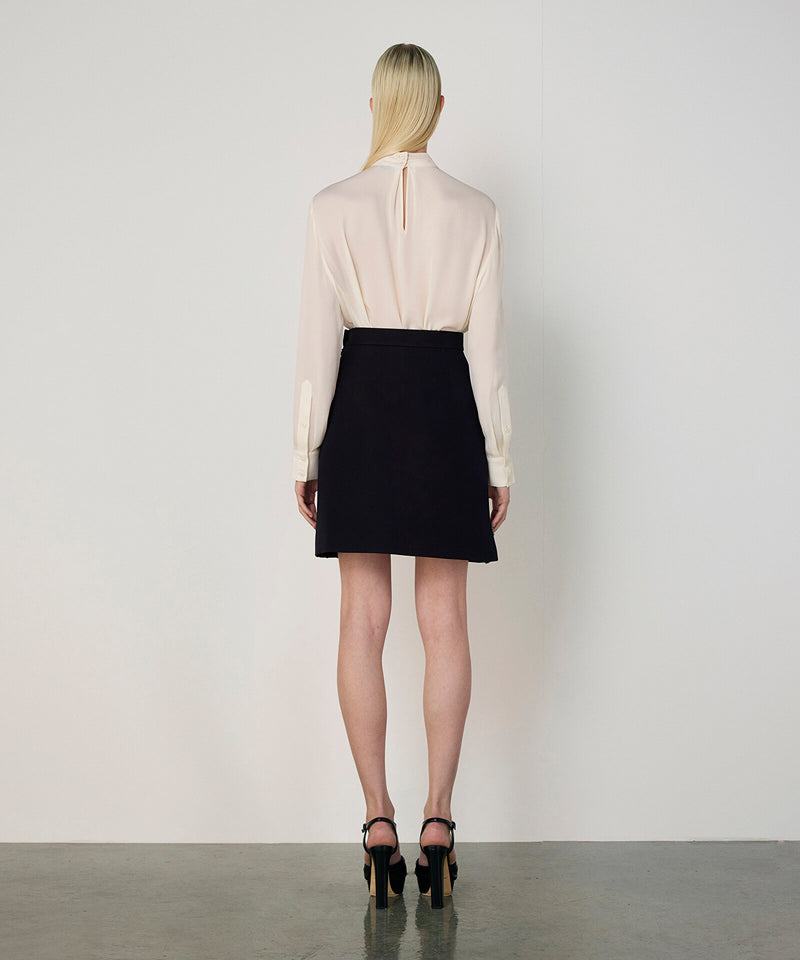 Machka Embellished A-Line Skirt Black