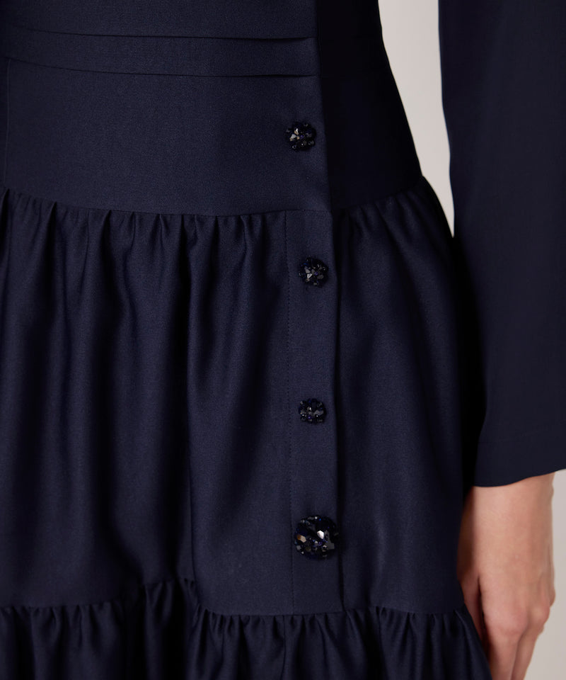 Machka Gathered Skirt Navy