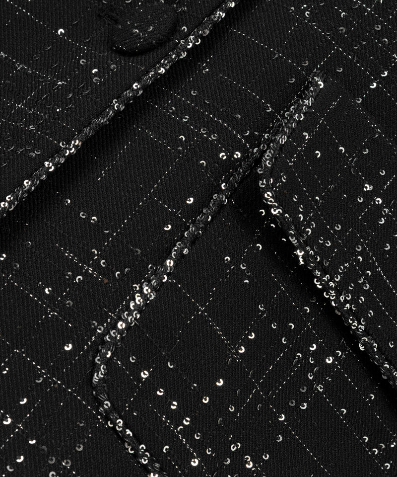 Machka Metallic Thread Jacket Black