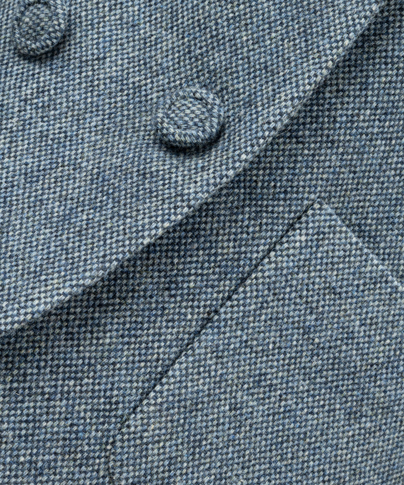 Machka Wool Blazer With Mixed Pockets Blue