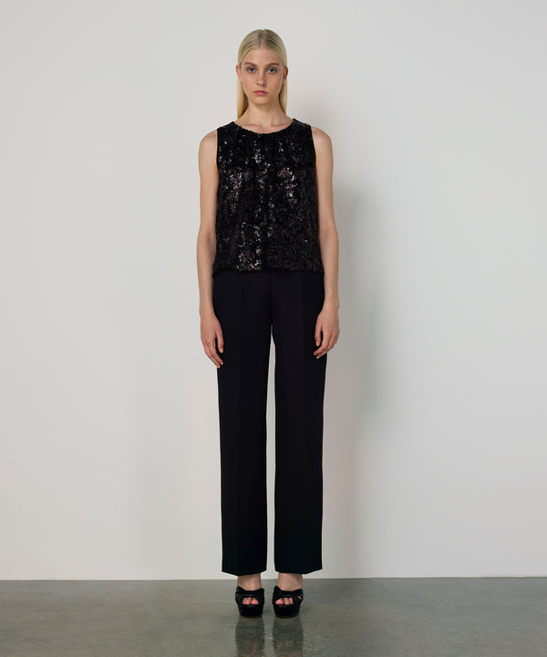 Machka Sequin Blouse Black