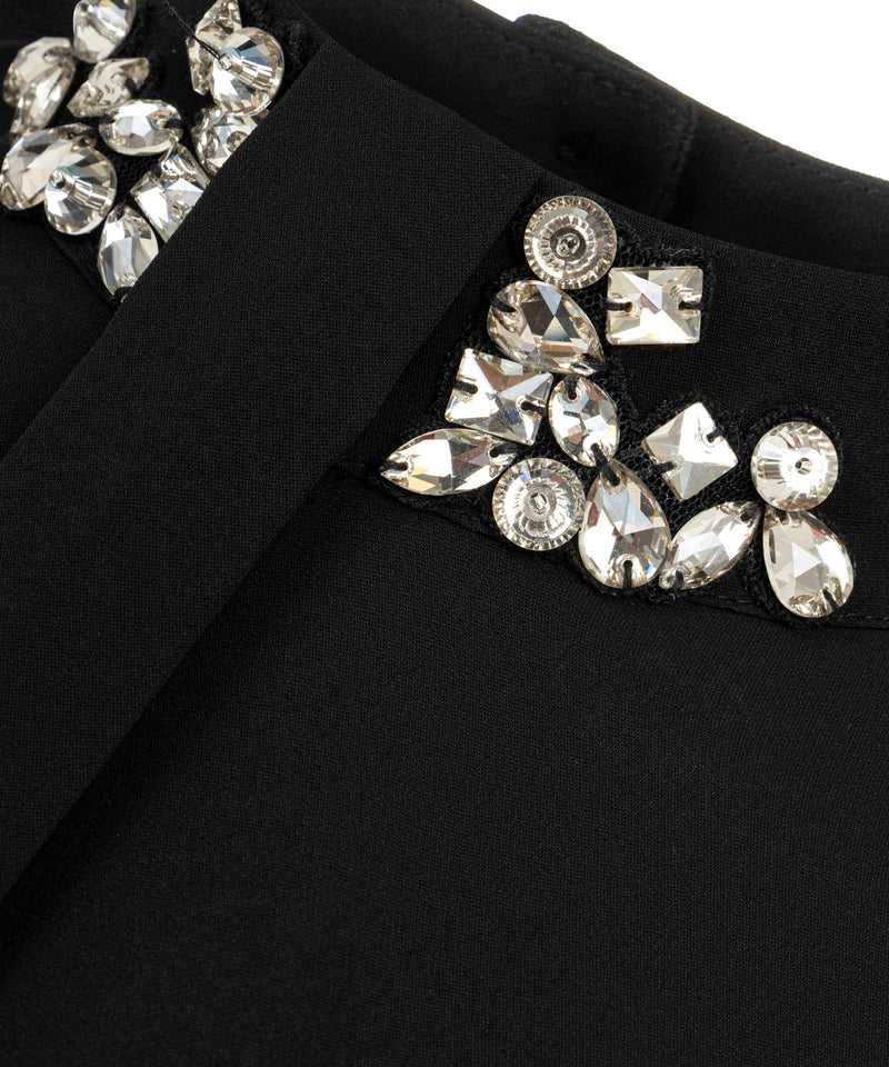Machka Blouse With Strass Stone Embellishments Black
