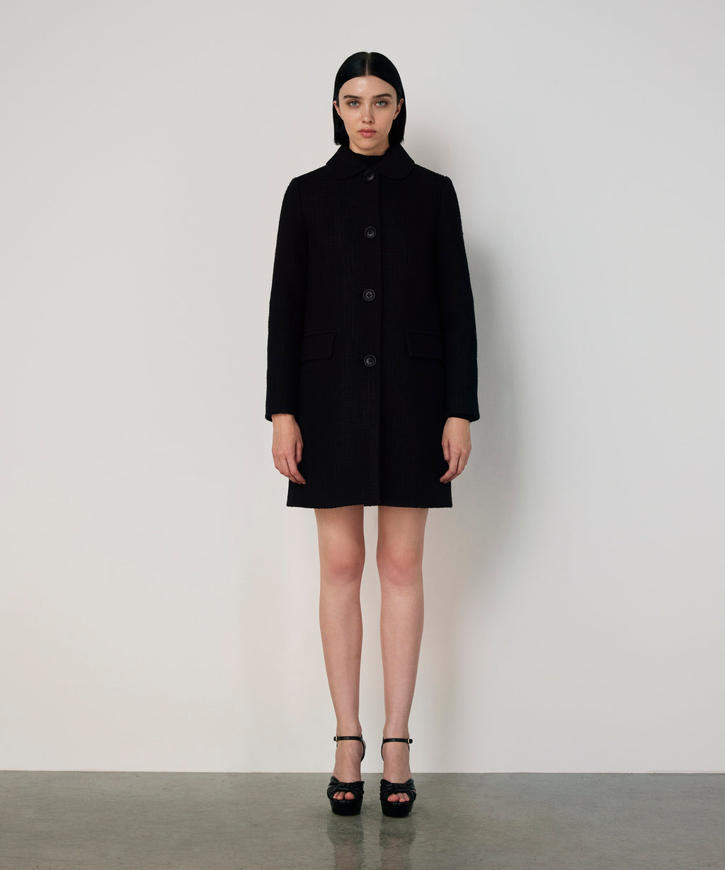 cucuri makiage wool coat ブラック Black Wool Coat – Front General Store