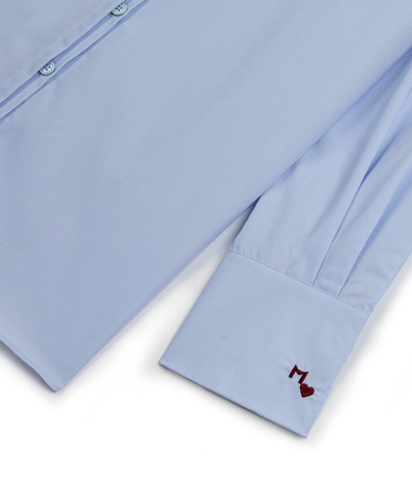 Machka Ribbed Poplin Shirt Blue