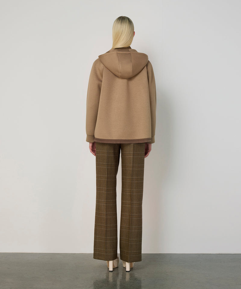 Machka Floral Appliqué Sweatshirt Camel