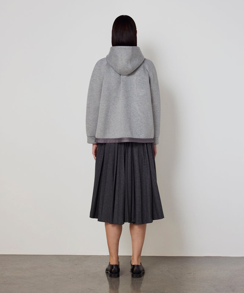 Machka Floral Appliqué Sweatshirt Light Grey Melange