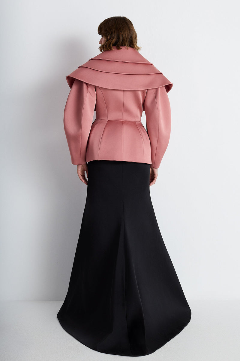 Nean Sculptural Collar Jacket Light Pink