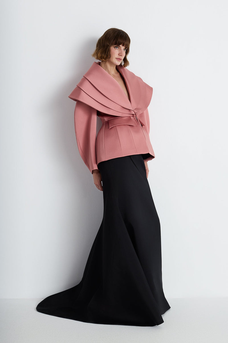 Nean Sculptural Collar Jacket Light Pink