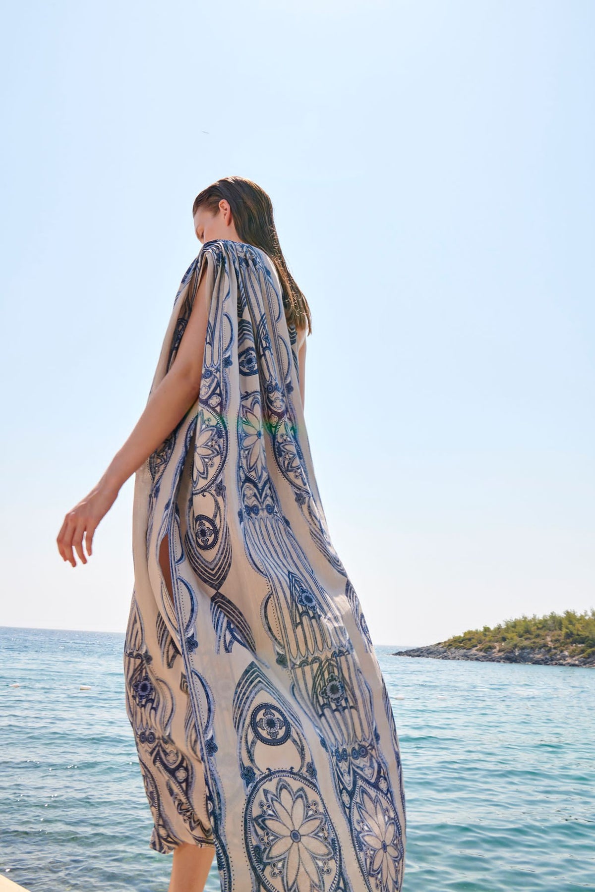 Maison La Plage Patmos One Shoulder Dress Blue – Wardrobe