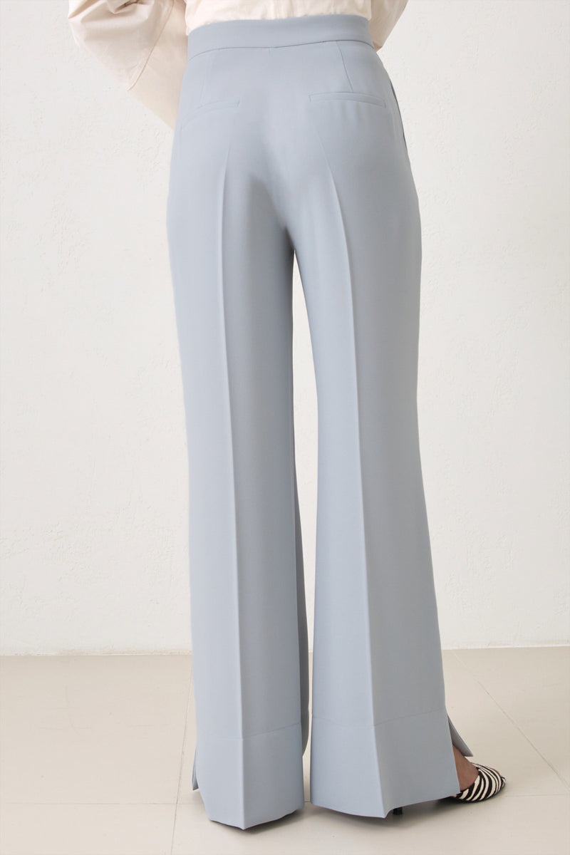 Setre High Waist Trousers With Slit Detail Light Green