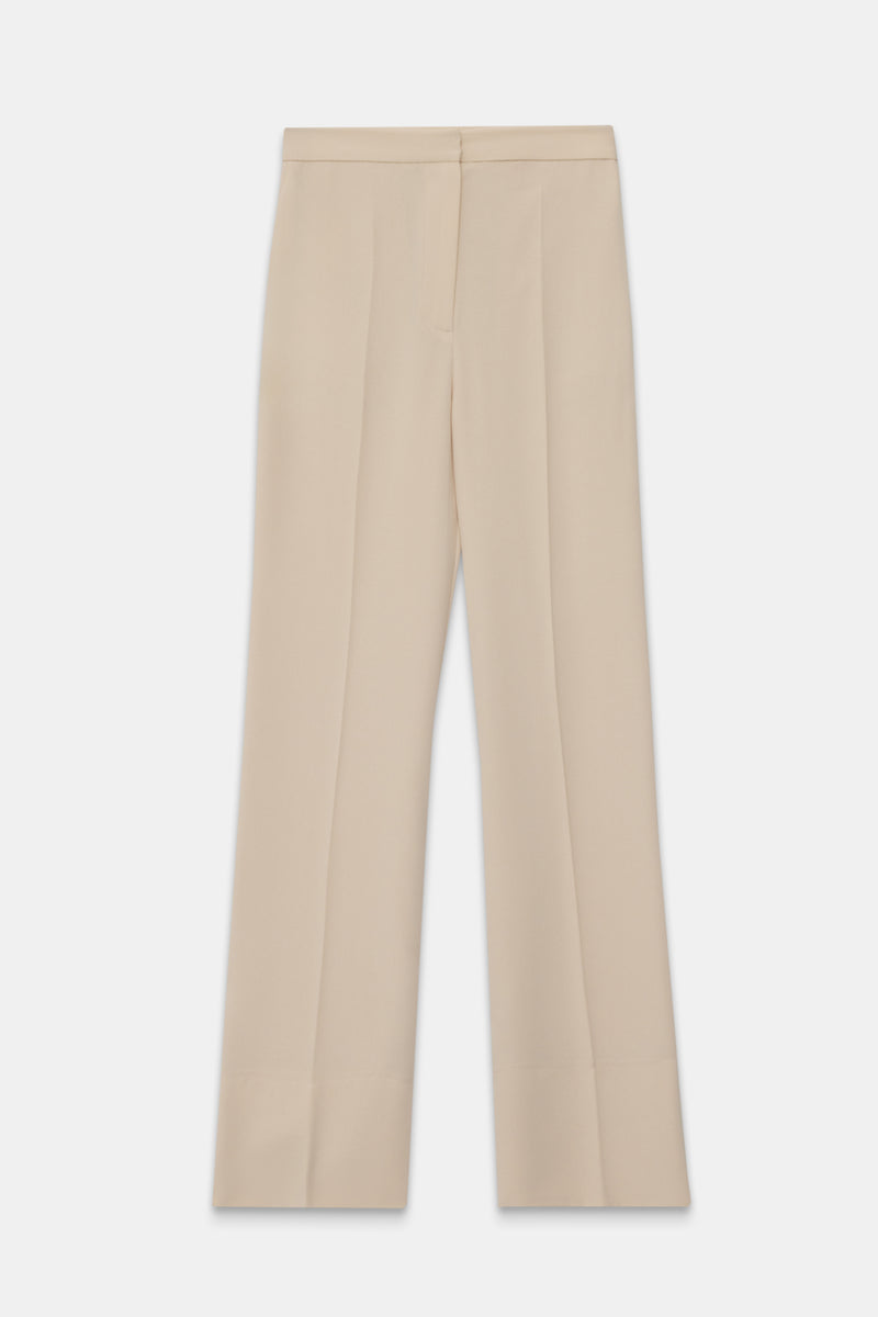 Setre High Waist Trousers With Slit Detail Beige