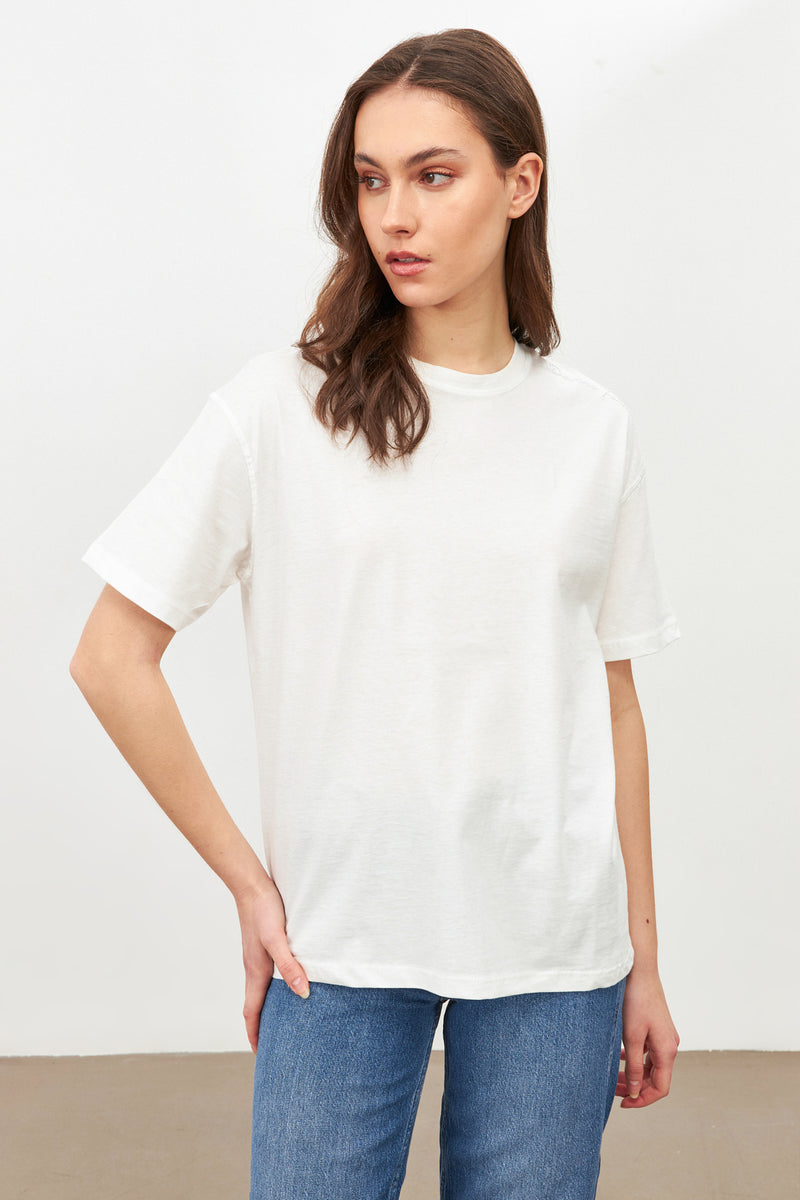 Setre Embroidery Detailed T-Shirt White