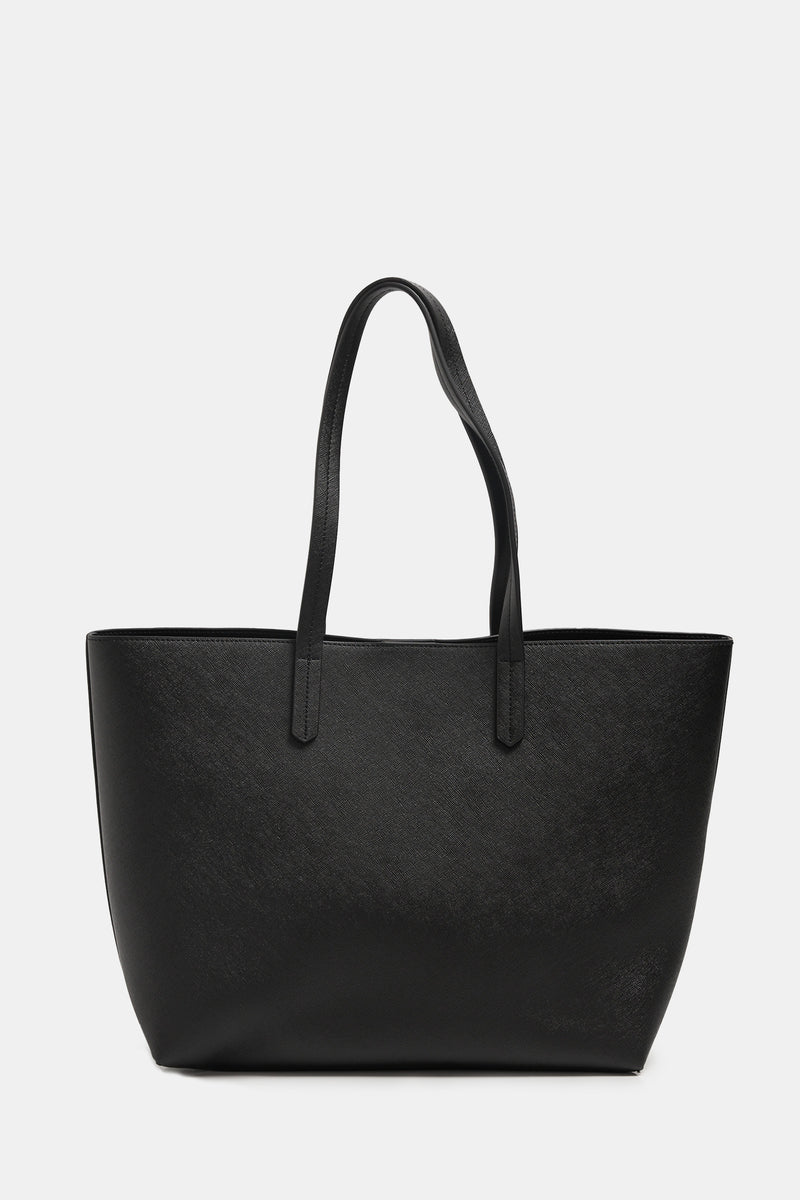 Setre Long Strap Detailed Shoulder Bag Black