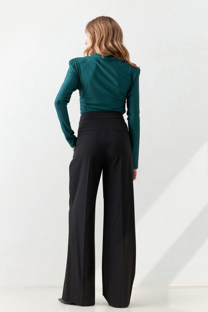 Setre Wide Leg Loose Trousers Black