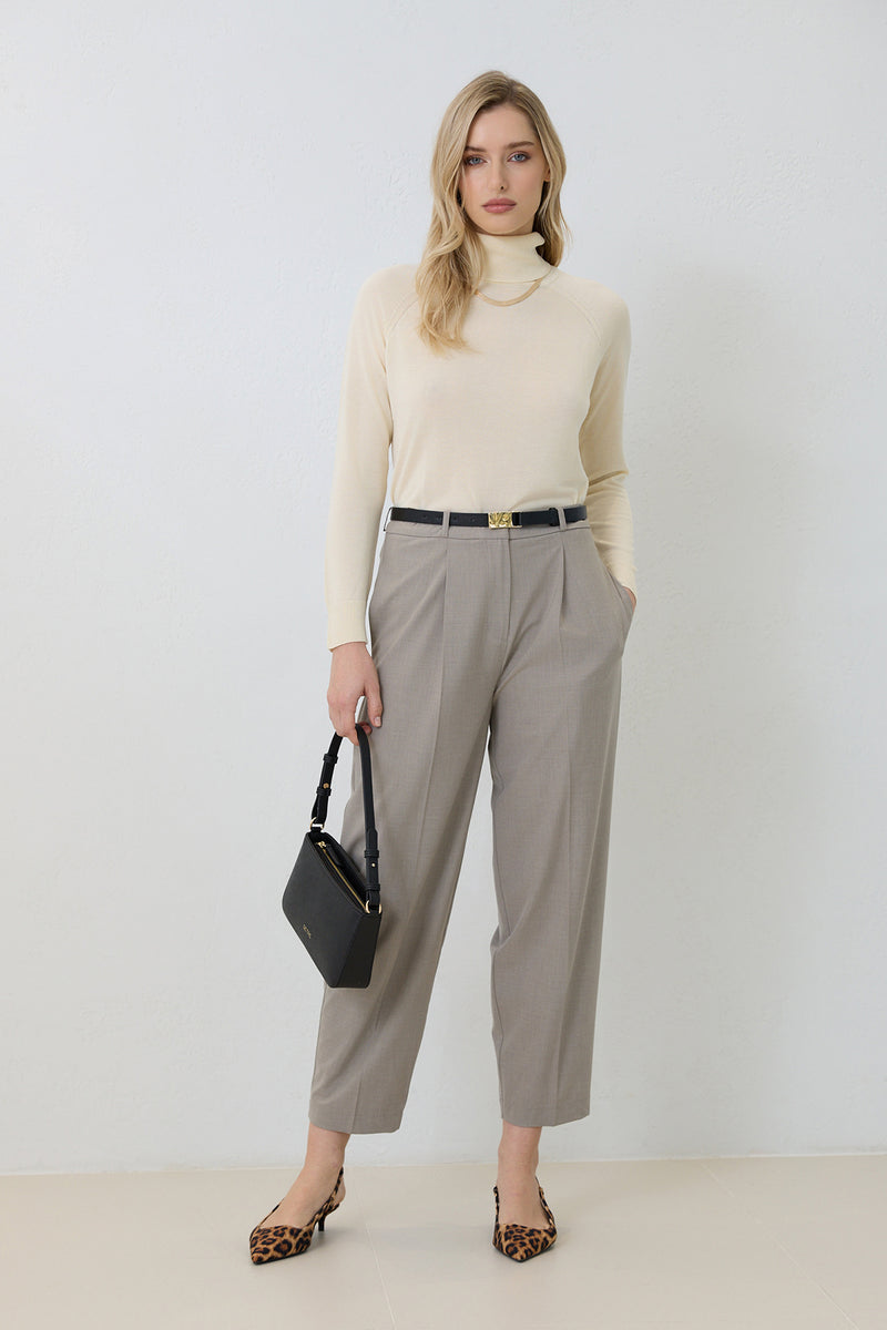 Setre Waist And Pleat Detailed Trousers Mink