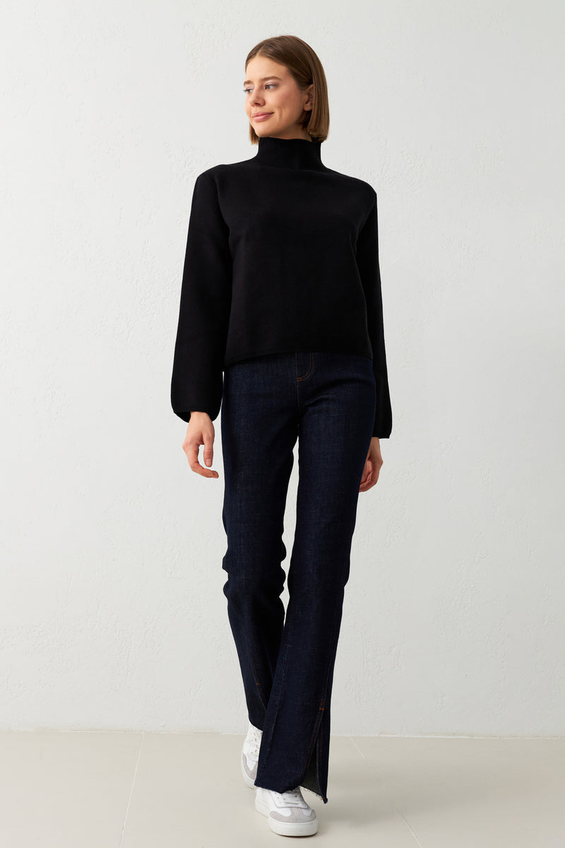 Setre Turtleneck Long Sleeve Knitwear Black