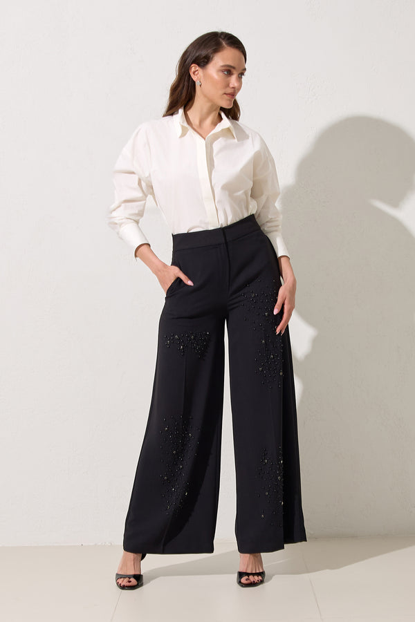 Setre Embellished Detail Trousers Black