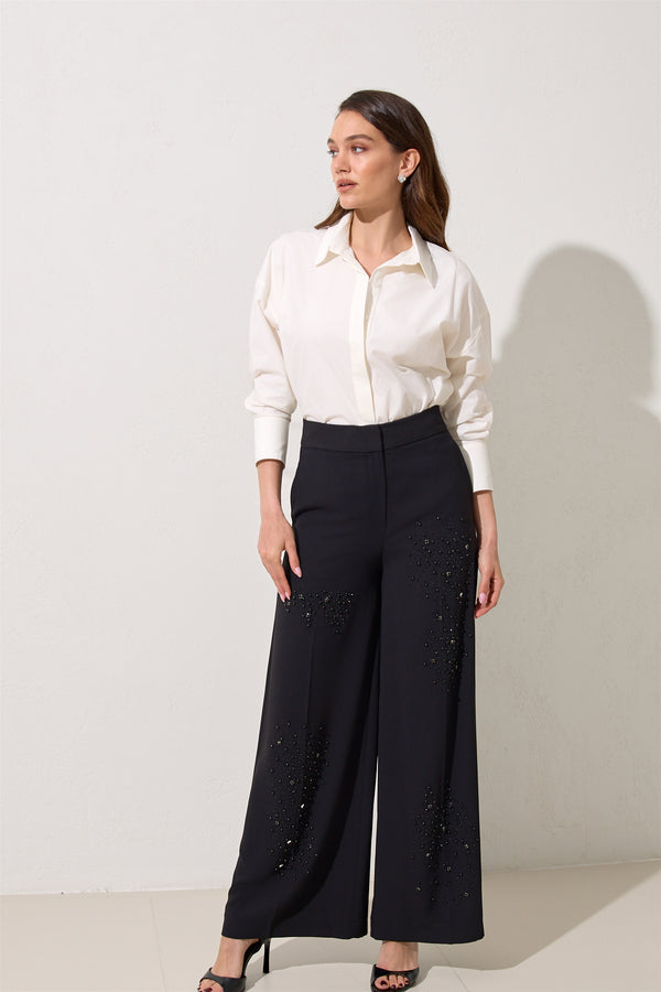 Setre Embellished Detail Trousers Black