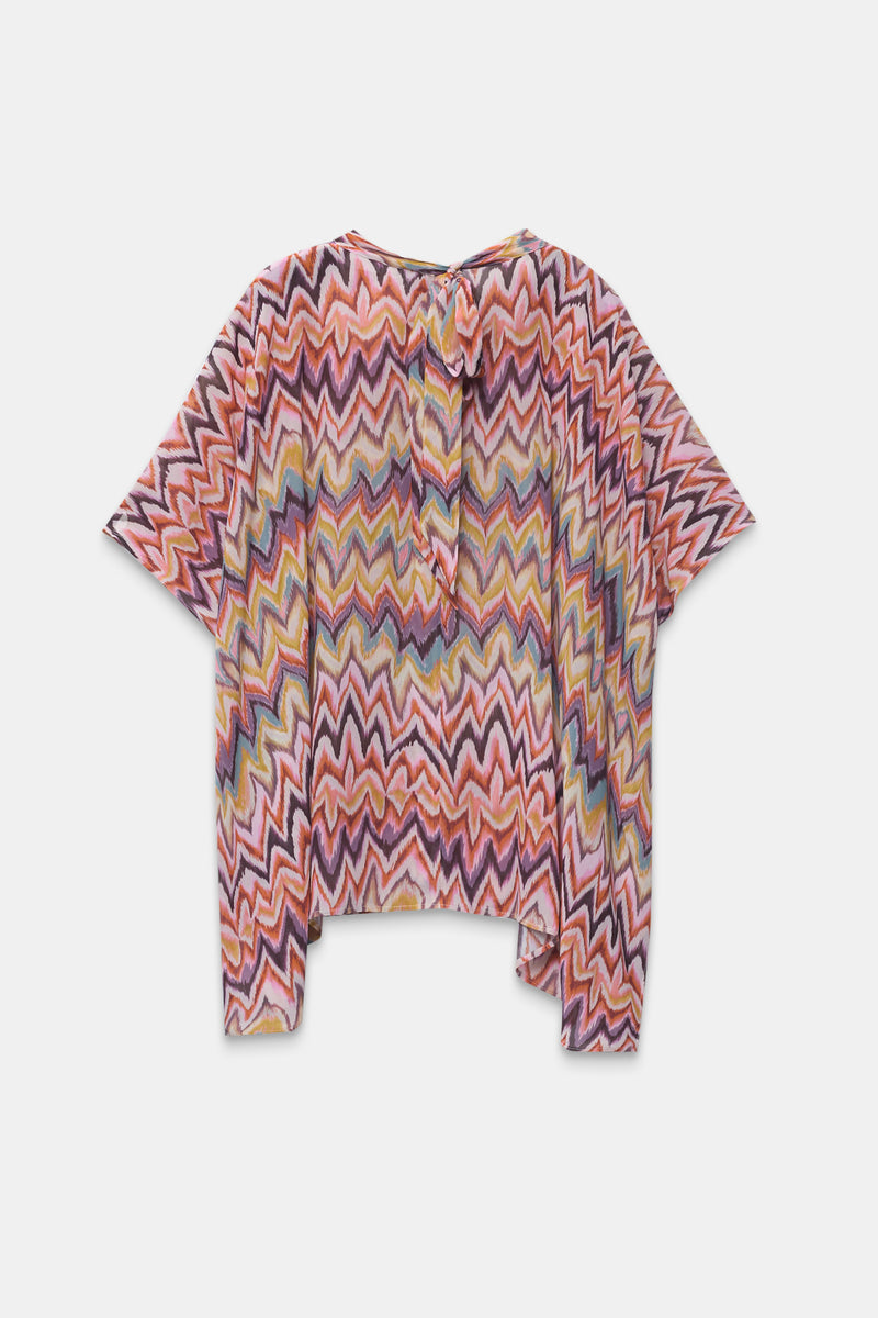 Setre Oversized Patterned Blouse Purple