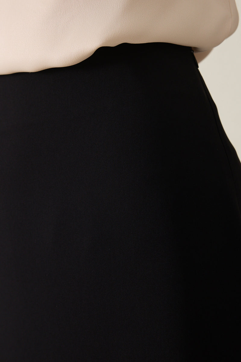 Setre Relaxed Cut Long Skirt Black